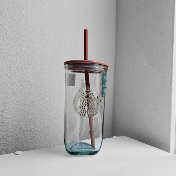 🌟 SOLD 🌟 Starbucks 16 Oz Terracotta Recycled Glass Tumbler - Picture 6 of 12